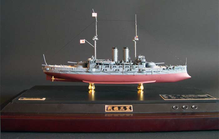 戦艦　三笠　サウンド付き1/500スケールディスプレイモデル